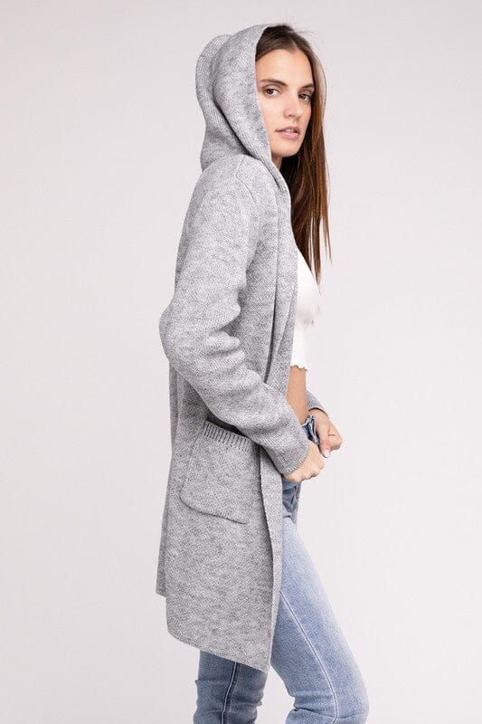 Francesca Cardigan con Cappuccio Aperto Frontal per Donne