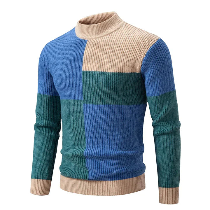 Maglione Autunnale per Uomo con Design Colorato – Stile Quotidiano