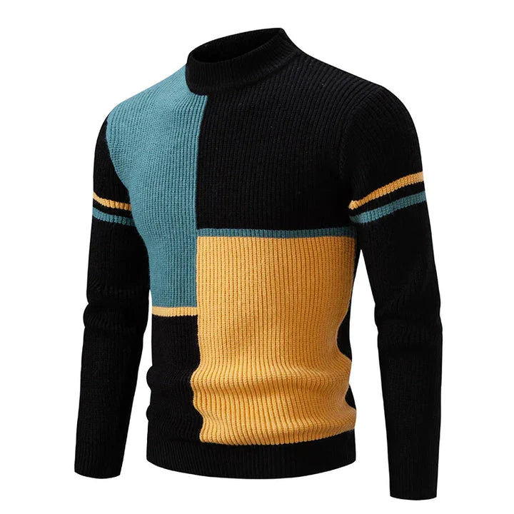 Maglione Autunnale per Uomo con Design Colorato – Stile Quotidiano