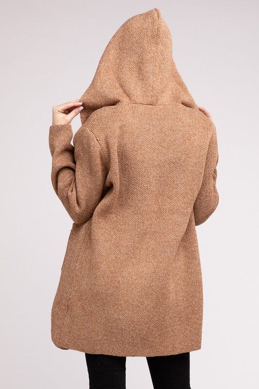 Francesca Cardigan con Cappuccio Aperto Frontal per Donne