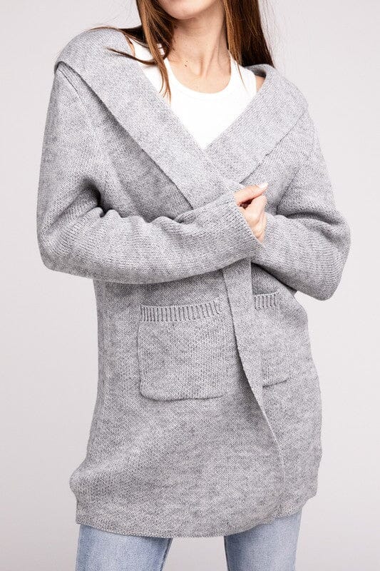 Francesca Cardigan con Cappuccio Aperto Frontal per Donne