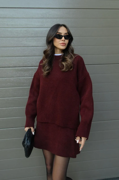 Completo Elegante Gonna e Top – Set Due Pezzi Donna