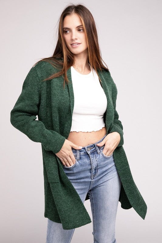 Francesca Cardigan con Cappuccio Aperto Frontal per Donne
