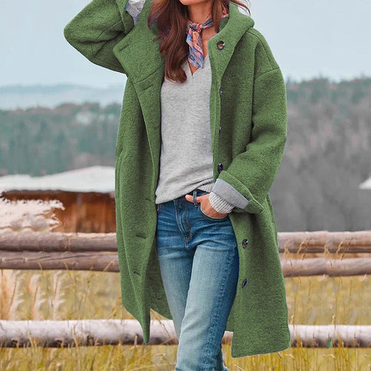 Elegante Giacca Invernale Spessa per Donne