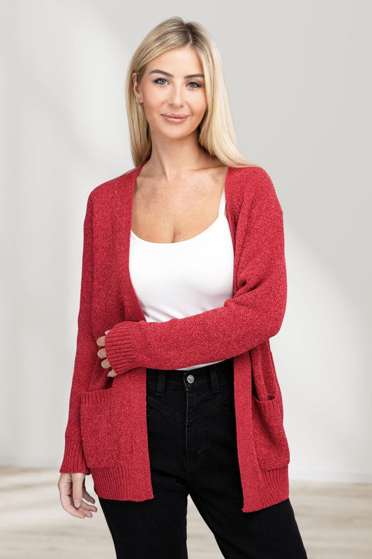 Cardigan Aperto in Maglia Confortevole per Ogni Occasione
