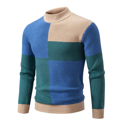 Maglione Autunnale per Uomo con Design Colorato – Stile Quotidiano
