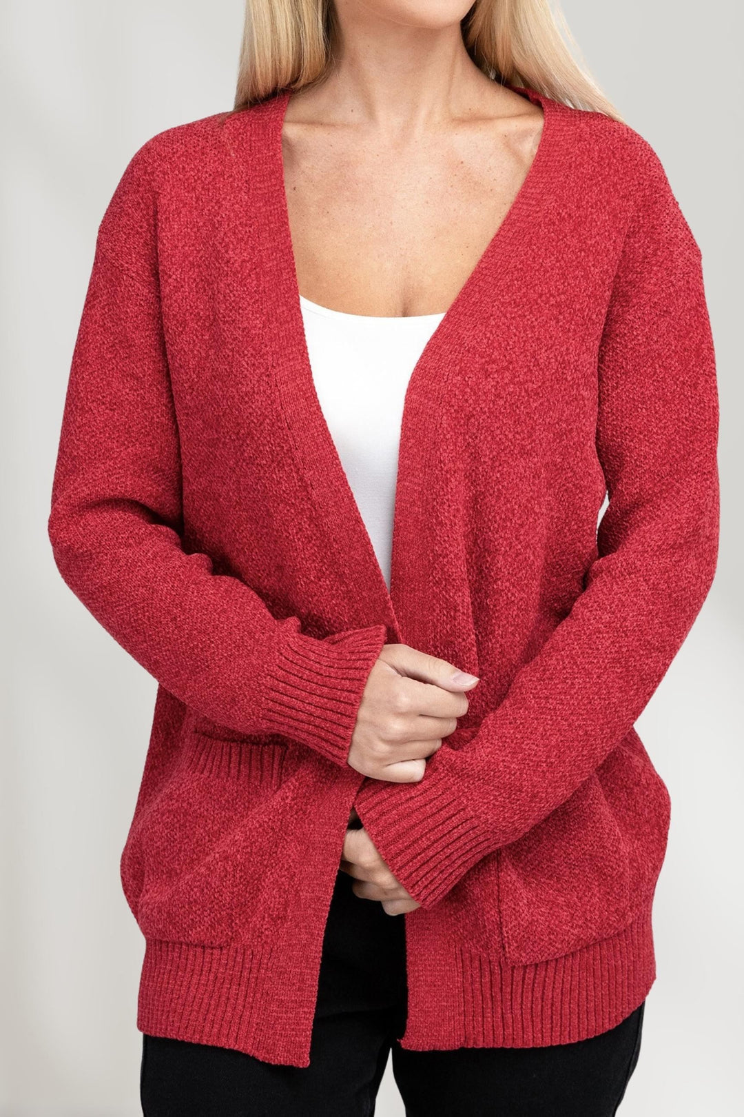 Cardigan Aperto in Maglia Confortevole per Ogni Occasione