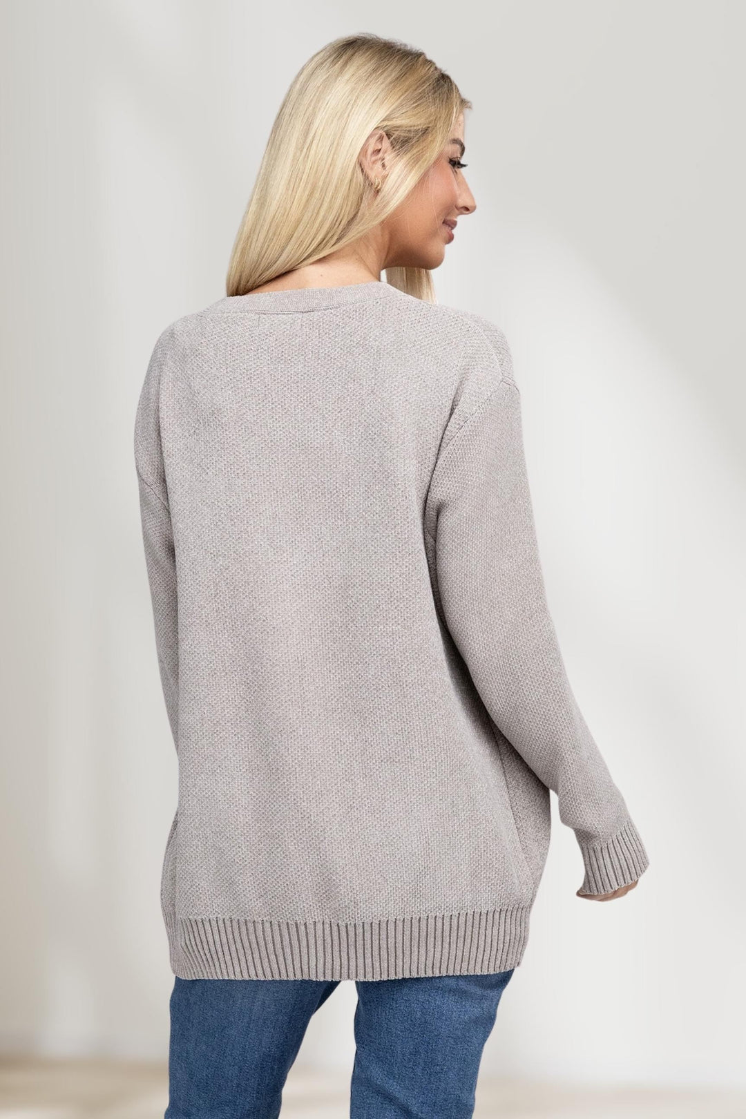 Cardigan Aperto in Maglia Confortevole per Ogni Occasione