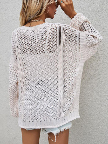 Cardigan Elegante con Bottoni e Laccio per uno Stile Casual Chic
