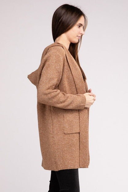 Francesca Cardigan con Cappuccio Aperto Frontal per Donne