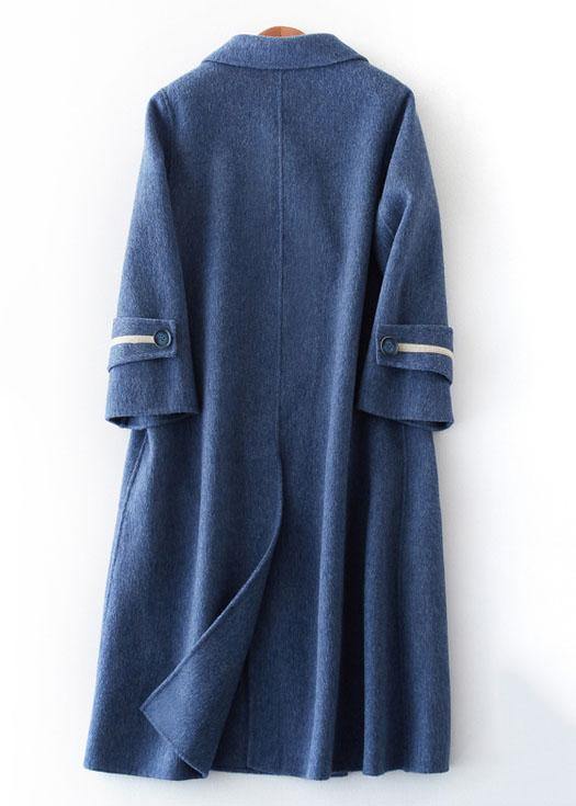 Cappotto Invernale Lungo Oversize con Chiusura a Doppio Petto