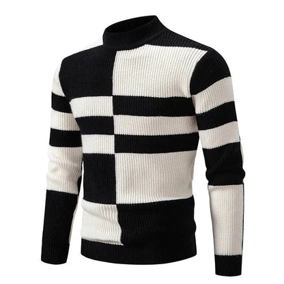Maglione Autunnale per Uomo con Design Colorato – Stile Quotidiano